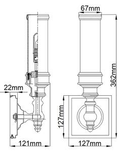 Elstead FE-PAYN-OR1-BATH - LED Аплик за баня PAYNE 1xG9/3W/230V IP44