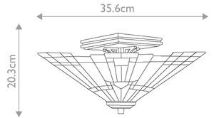 Elstead QZ-INGLENOOK-SF - Таванно осветително тяло Tiffany INGLENOOK 2xE27/60W/230V