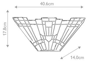 Elstead QZ-INGLENOOK-WU - стенно осветително тяло Tiffany INGLENOOK 2xE14/60W/230V