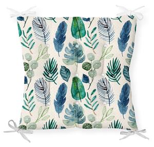 Възглавница за седалка на стол Navy Flower, 40 x 40 cm - Minimalist Cushion Covers