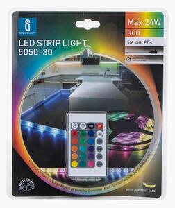 Aigostar - LED RGB димируема лента 5m LED/24W/12/230V IP65 + дистанционно управление