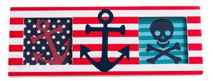 Червена дървена рамка 24x9 cm Pirate - Premier Housewares