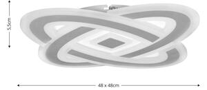 Brilagi - Димируемо таванно LED осветително тяло MODERN LED/90W/230V 3000-6000K + дистанционно управление