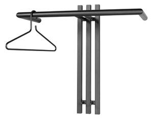 Черна метална стенна закачалка 65 cm Senza – Spinder Design