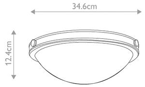Hinkley HK-COLLIER-F-S-BX - Плафон COLLIER 2 x E27, макс. 40 W, 230 V, Ø 34,6 см
