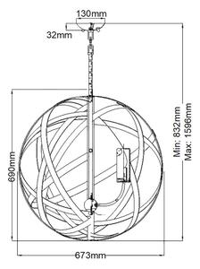 Hinkley - Екстериорен полилей CARSON 5xE14/40W/230V IP44