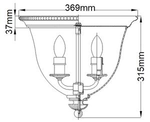 Hinkley - Лампа CAMBRIDGE 3xE14/60W/230V златиста