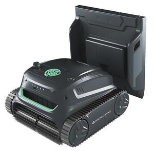 Безкабелен робот за басейни Wybot S2 Pro, 91W, 210 мин, 300 м2, Двойна филтрация, Зарядна станция, Жироскоп, Черен