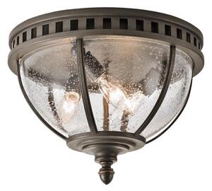 Kichler - Екстериорна лампа HALLERON 3xE14/40W/230V IP44 антрацит