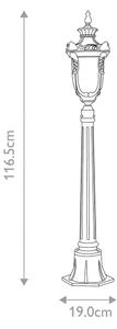 Elstead - Екстериорна лампа PHILADELPHIA 1xE27/100W/230V IP44 черна