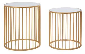 Кръгли маси със стъклен плот в комплект от 2 броя Avantis - Premier Housewares