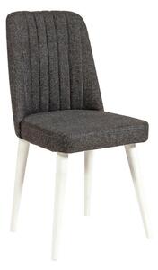 Трапезен стол от антрацитно кадифе Stormi Sandalye - Kalune Design