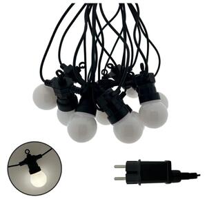 LED външна декоративна гирлянда 10xLED/0,36W/230V 4,5 m IP44 черна