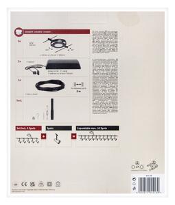 Paulmann 94418 - Комплект 5×LED/4,5W, пълна кабелна система ROUNDMAC 230V, черна