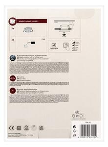 Paulmann 93410 - К-кт 3бр.LED/6,5W IP44 димируеми лампи за баня COLE 230V