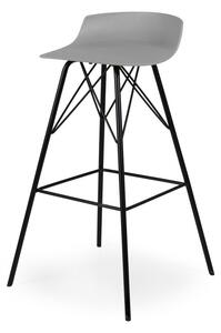 Сиви бар столове в комплект 2 бр. (височина на седалката 71 cm) Tori – Tenzo