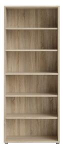 Модулен шкаф за книги в дъбов декор в естествен цвят 89x222 cm Prima - Tvilum