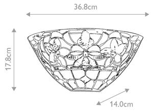 Quoizel QZ-KAMI-WU - Настенно осветително тяло в стил Tiffany KAMI, 2xE14/60W/230V