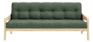 Зелен разтегателен диван 204 cm Grab - Karup Design