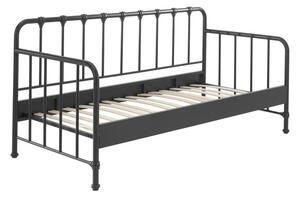 Сиво метално детско легло 90x200 cm BRONXX – Vipack