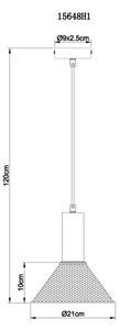 Globo 15648H1 - Пендел JEDD 1xE27/60W/230V черен