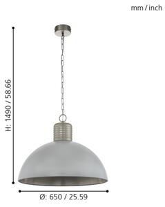 Eglo 49757 - Полилей с верига COLDRIDGE 1xE27/60W/230V