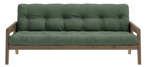 Зелен разтегателен диван 204 cm Grab - Karup Design