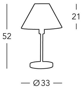 Kolarz 264.70.6 - Настолна лампа HILTON 1xE27/60W/230V