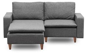 Сив ъглов диван (ляв ъгъл) Lungo – Balcab Home