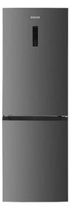 Хладилник с фризер Muhler NFC185IE, 323 л, Клас Е, No Frost, Реверсивна врата, Дисплей, R600a, Тъмносив