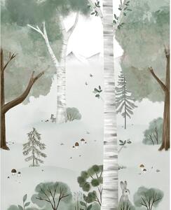 Детски тапет 200 cm x 248 cm Birch Forest - Lilipinso
