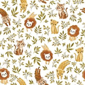 Детски тапет 10 м x 50 см Jungle Trio - Lilipinso