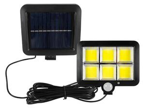LED соларен прожектор с сензор LED/1,5W/3,7V 6000K IP44 1200 mAh