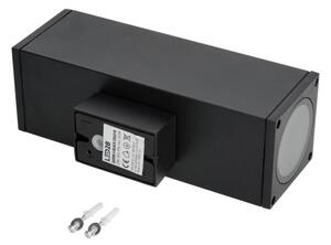 Екстериорен аплик 2xGU10/35W/230V IP54 ъглов черен