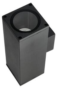 Екстериорен аплик 2xGU10/35W/230V IP54 ъглов черен