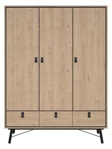 Гардероб с дъбов декор в естествен цвят 150x200 cm Ry - Tvilum