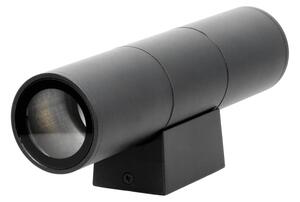 Екстериорен аплик 2xGU10/35W/230V IP54 кръгъл черен