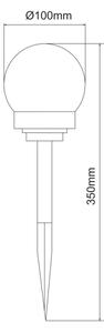 Globo 33770-3 - К-кт 3x LED Соларна лампа SOLAR LED/0,06W/3V Ø 10 cm IP44