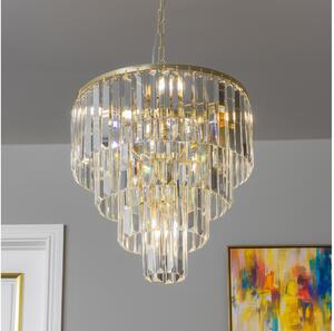 Brilagi - LED Кристален пендел MOZART 5xE14/40W/230V златист