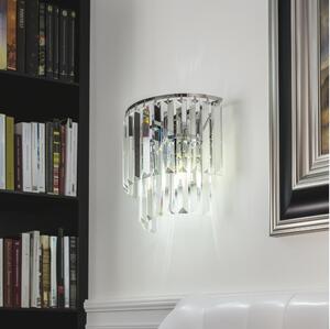 Brilagi - LED Кристален аплик MOZART 2xE14/40W/230V лъскав хром