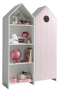 Отворен детски гардероб в бял и светлорозов цвят 115x171,5 cm CASAMI – Vipack