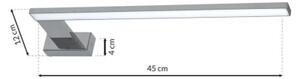 LED стенен осветител за баня SHINE LED/11W/230V 45 см IP44 лъскав хром