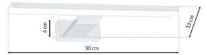 LED стенен осветител за баня SHINE LED/7W/230V 30 cm IP44 бял
