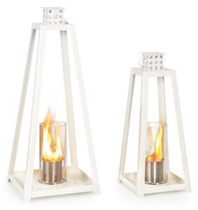 Blumfeldt Fiamme Triangolo, етанолови фенери, комплект 2 броя, горелка от неръждаема стомана, 0,3 литра, време на горене 4 часа