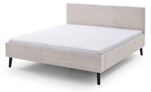 Бежово тапицирано двойно легло 180x200 cm Avola - Meise Möbel