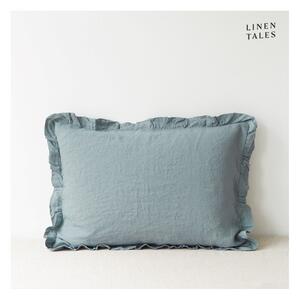 Ленена калъфка за възглавница 40x40 cm Blue Fog – Linen Tales