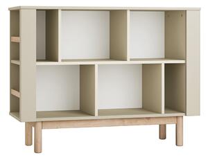 Бежов детски шкаф за книги 120x40 cm Miloo - Pinio