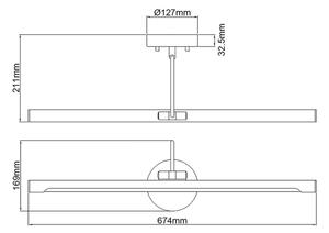 Elstead ALTON-PL-L-BB - LED Лампа за картина ALTON LED/10W/230V златиста