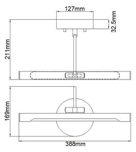 Elstead ALTON-PL-S-BB -LED Лампа за картина ALTON LED/6W/230V златиста
