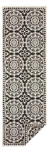 Черно-кремав килим за открито , 80 x 250 cm Jardin - NORTHRUGS